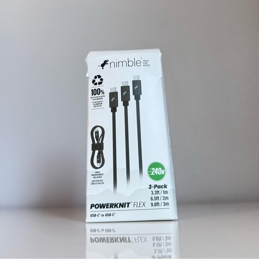 PowerKnit FLEX USB-C to USB-C 3-Pack